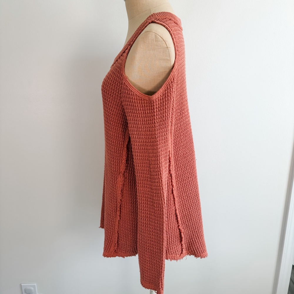 Free People Sunrise Sunset Cold Shoulder Sweater - Picture 6 of 12